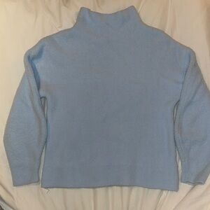 Tahari Light Blue Turtleneck Sweater